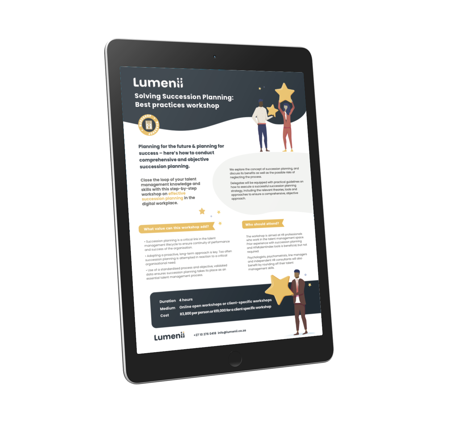 Lumenii Succession planning workshop one pager - Tab